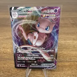 Pokemon TCG Mew VMAX 114/264 Fusion Strike Holo Card Raw NM - Image 1