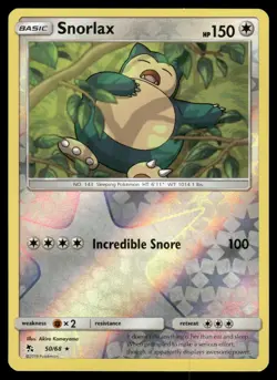 Snorlax Rare Hidden Fates 50/68 NM RH Pokemon TCG - Image 1