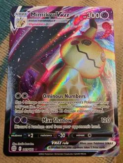 Mimikyu VMAX 069/172 Holo VMAX Rare Brilliant Stars Pokemon Holo Near Mint - Image 1