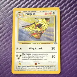 Wizards of the Coast Pidgeot Jungle 8/64 Holo Rare Unlimited English HP80 1999 - Image 1