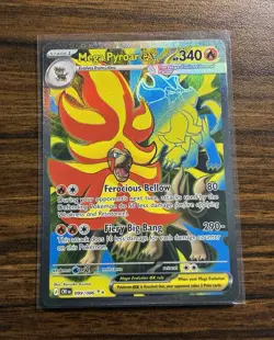 Pokemon TCG Mega Pyroar EX 099/086: Chaos Rising Double Ultra Rare - Image 1