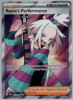 Roxie's Performance 112/086 Ultra Rare Chaos Rising Pokemon Holo Lightly Played - Image 1