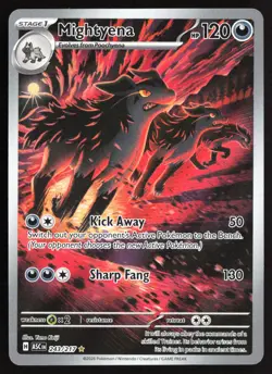 Pokemon TCG - Mightyena Holo Illustration Rare ME: Ascended Heroes 243/217 NM - Image 1