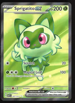 Pokemon TCG - Sprigatito ex Holo Ultra Rare ME: Ascended Heroes 251/217 NM - Image 1