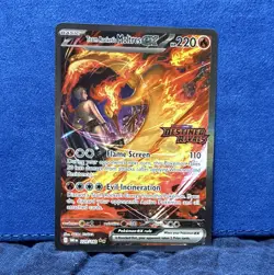 Pokemon TCG Team Rocket's Moltres ex 229/182 SIR Destined Rivals Stamp EN - Image 1