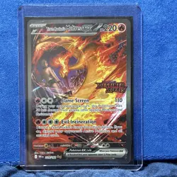 Pokemon TCG Team Rocket's Moltres ex 229/182 SIR Destined Rivals Stamp EN - Image 3