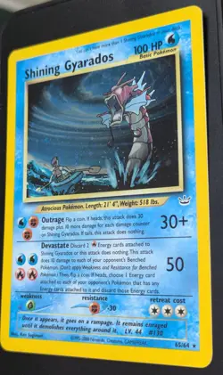 Pokemon Karte Shining Gyarados 65/64 Holo Neo Revelation CGA AI Grade 8,5!!! - Image 3
