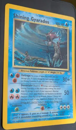 Pokemon Karte Shining Gyarados 65/64 Holo Neo Revelation CGA AI Grade 8,5!!! - Image 5