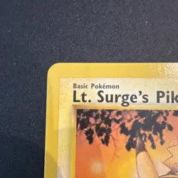 Pokemon TCG Lt. Surge's Pikachu 84/132 Gym Heroes Unlimited 40HP Basic ENG 2000 - Image 4