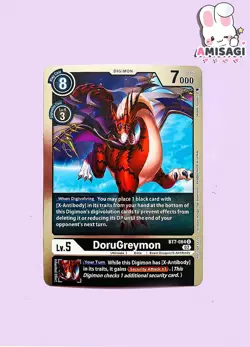 Digimon Trading Card DoruGreymon BT7-064 U Alt Art PROMO Karte Tournament Pack - Image 1