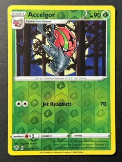 Accelgor 010/189 Reverse Holo Darkness Ablaze Pokemon Card - Near Mint - Image 1