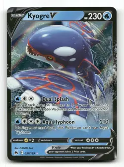 Kyogre V 037/159 - Crown Zenith - Pokemon Card NM/M - Image 1