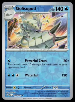 Golisopod Rare Reverse Holo Paradox Rift PAR 049/182 Pokemon NM 2023 - Image 1