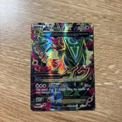 Pokemon TCG M Rayquaza EX Full Art Ultra Rare Card XY Roaring Skies - Image 1