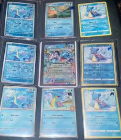 Lapras 9x Pokemon Card Lot - ex + Reverse Holo + Regular - NM/M - Image 1