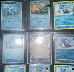 Lapras 9x Pokemon Card Lot - ex + Reverse Holo + Regular - NM/M - Image 2