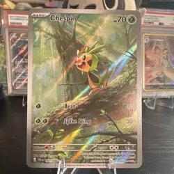 Chespin 087/086 Illustration Rare Pokemon TCG Chaos Rising NM Pokemon - Image 1