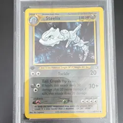 Wizards of the Coast Pokemon TCG Neo Genesis Steelix 15/111 1st Ed Holo PSA 8 - Image 3