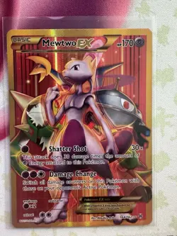 2015 Pokemon XY BREAKthrough Mewtwo EX 164/162 Full Art Secret Rare - Image 2