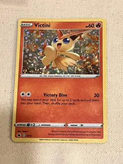 Pokemon Card: LP/MP Victini McDonald's 2022 Holo - Image 1