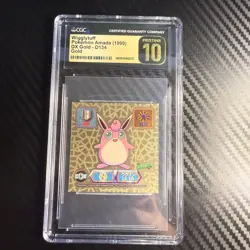 1999 Pokemon Amada DX Gold #D134 Wigglytuff Gold CGC Prestine 10 - Image 1