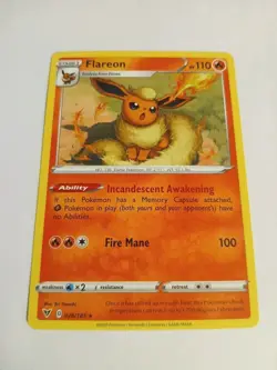 Flareon 026/185 Vivid Voltage - Rare Pokemon Card NM - Image 1