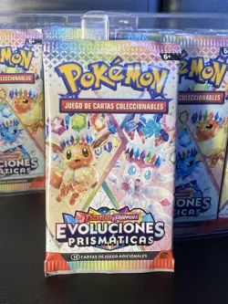 1x ~ESP~ SPANISH Prismatic Evolutions Pokemon Booster Factory Sealed Unweighed - Image 1