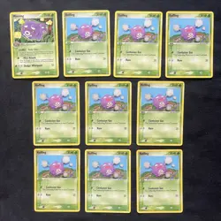 Pokemon Koffing 72/113 & Weezing 33/113 EX Delta Species Set 2005 10 Card Lot - Image 1