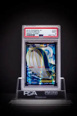 2015 Pokemon XY Primal Clash # 147 Full Art Wailord EX PSA 9 - Image 1