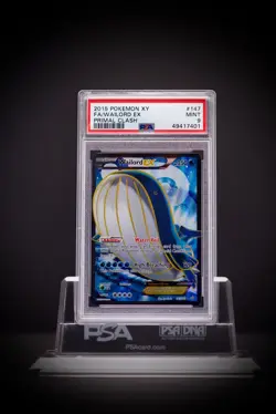 2015 Pokemon XY Primal Clash # 147 Full Art Wailord EX PSA 9 - Image 5