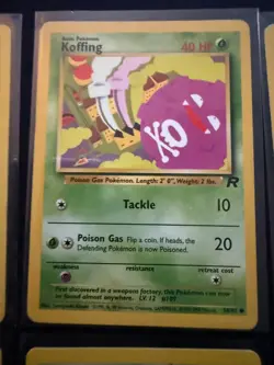 Pokemon Koffing 58/82 Team Rocket WOTC Vintage Card Lot x8 Unlimited - Image 5