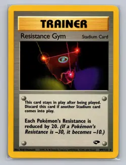 RESISTANCE GYM 109/132 R GYM CHALLENGE POKEMON Unlimited LP - Image 1