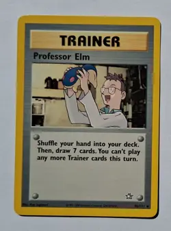 Pokemon - Professor Elm - Neo Genesis 96/111 - Uncommon - NM - Image 1