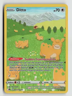 Pokemon - Ditto - GG22/GG70 Crown Zenith: Galarian Gallery - Ultra Rare - NM - Image 1