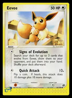 Pokemon TCG EX Sandstorm Eevee 63/100 Non-Holo - Image 1