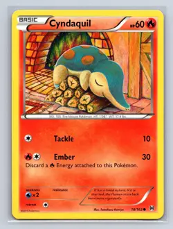 Cyndaquil 18/162 Common BREAKthrough Pokemon Lightly Played - Image 1