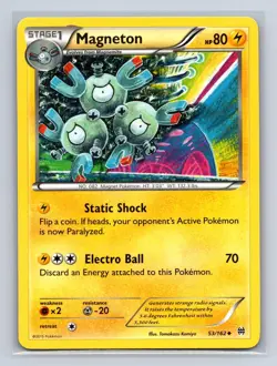 Magneton 53/162 Uncommon BREAKthrough Pokemon Lightly Played - Image 1