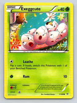 Exeggcute 1/108 Common Roaring Skies Pokemon Lightly Played - Image 1