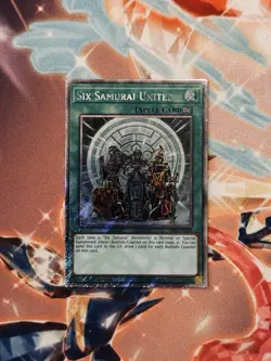 Yugioh - Six Samurai United RA03-EN054 1st Edition Platinum Secret Rare NM - Image 1