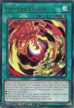 YUGIOH MP24-EN221 Chimera Fusion Ultra Rare 1st Edition NM - Image 1