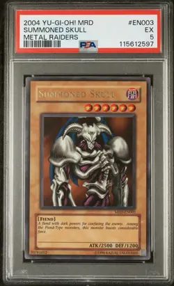 2002 YU-GI-OH! MRD-METAL RAIDERS #003 SUMMONED SKULL PSA 5 - Image 1
