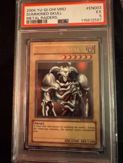 2002 YU-GI-OH! MRD-METAL RAIDERS #003 SUMMONED SKULL PSA 5 - Image 4