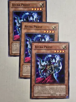 3x Asura Priest RP02-EN061 Retro Pack 2 (2020 Date Reprint) Unlimited Playset x3 - Image 1
