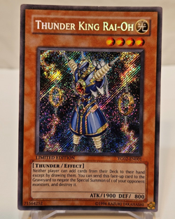 Thunder King Rai-Oh YG02-EN001 Secret Rare Limited Edition Yugioh 2004 - Image 1