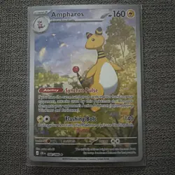 Pokemon TCG Ampharos 090/086 Chaos Rising Illustration Rare Near Mint - Image 1
