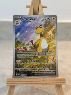 Pokemon Ampharos Illustration Rare Chaos Rising Set EN 090/086 Near Mint Fresh - Image 1