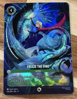 Disney Lorcana Winterspell Freeze the Vine Enchanted 231/204 - Image 1