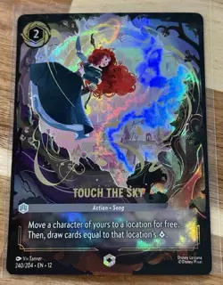 Disney Lorcana Wilds Unknown Touch the Sky Enchanted 240/204 - Image 1
