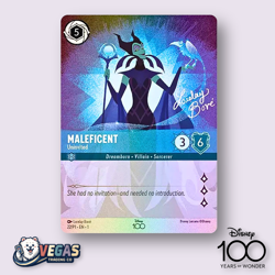 Maleficent Uninvited Alternate Art 22/P1 Disney100 D100 Promo LP Disney Lorcana - Image 1