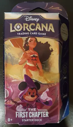 Disney Lorcana First Chapter Starter Deck Amber & Amethyst NO BOOSTER PACK - Image 1